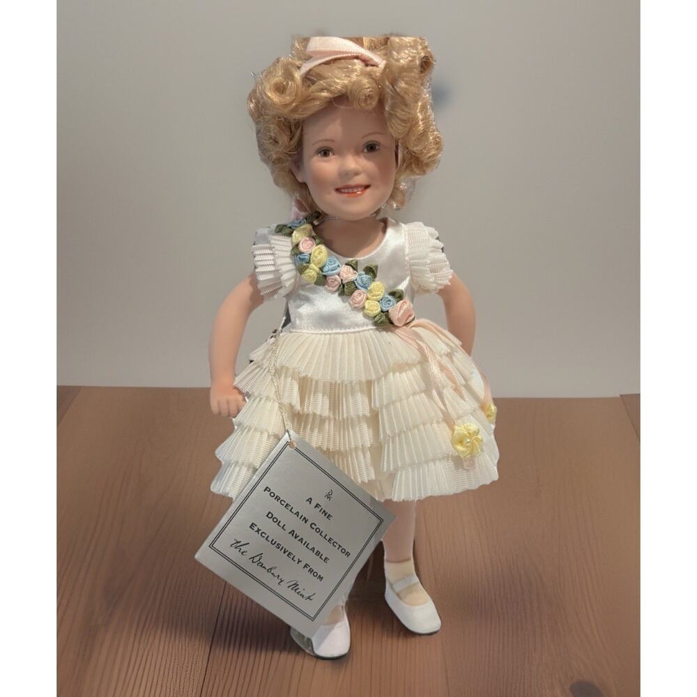 Vtg Danbury Mint Shirley Temple Movie Classic BABY TAKE A BOW 10" Porcelain Doll